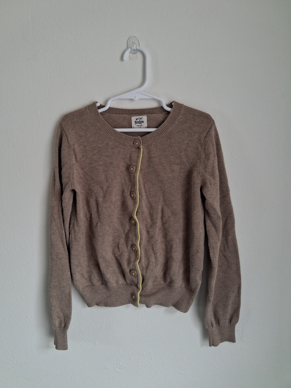 Mini Boden Girls Cardigan Brown Size 7-8Y